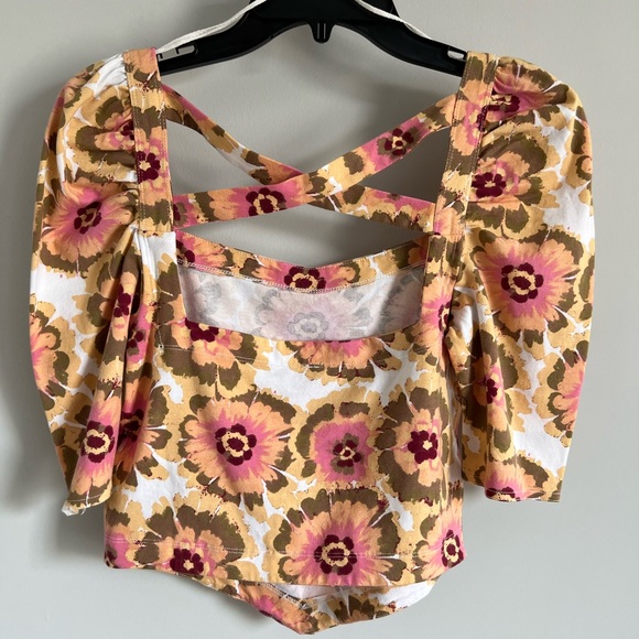 🌻🚨🆕FINAL SALE PRICE🚨FREE PEOPLE GIVE ME MORE TOP-IVORY COMBO - Picture 15 of 16